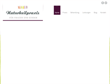 Tablet Screenshot of naturheilpraxis-osterhage.de